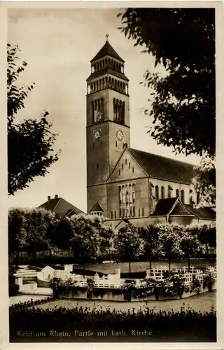 Kehl - Partie an der kath. Kirche -32878