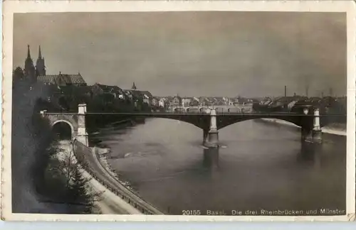 Basel - Die drei Rheinbrücken -31356