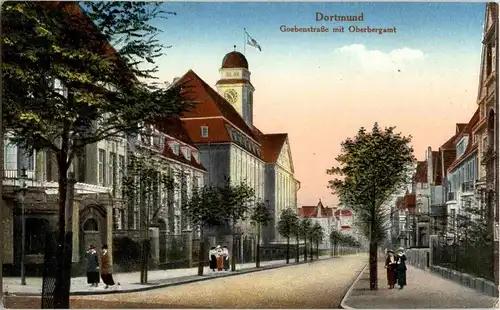 Dortmund - Goebenstrasse mit Oberbergamt -34094