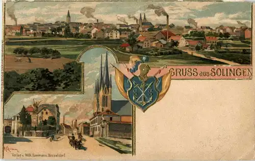 Gruss aus Solingen - Litho -34176