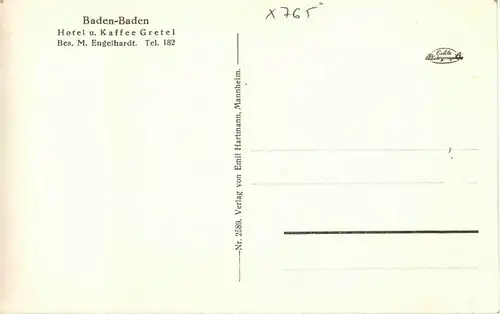 Baden-Baden - Hotel Gretel -32742