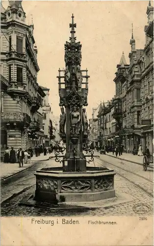 Freiburg - Fischbrunnen -33210