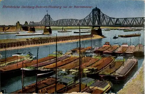 Duisburg Ruhrort Homberg - Rheinbrücke -34132