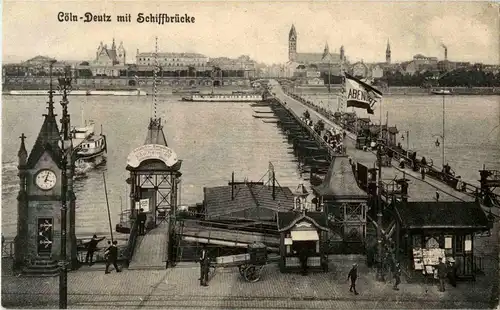 Köln - Deutz - Schiffbrücke -34456
