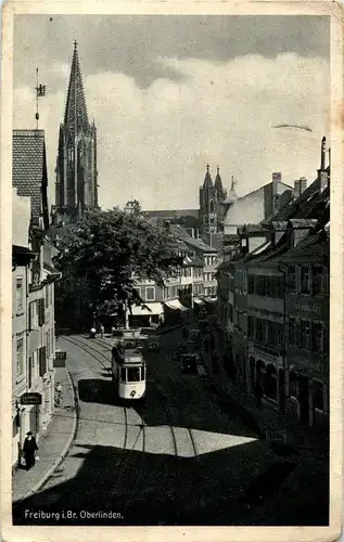 Freiburg - Oberlinden - Strassenbahn -33214