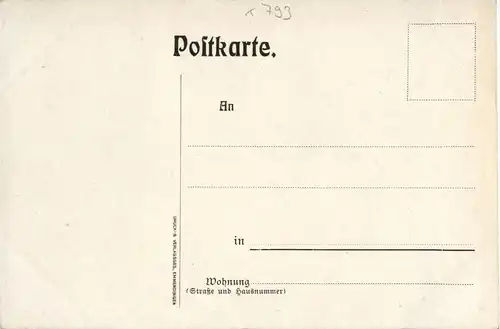 Ruine Hochburg - Künstlerkarte C. Biese -33232