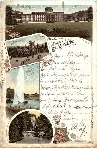 Gruss von der Wilhelmshöhe - Litho -33780