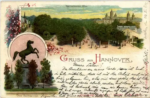 Gruss aus Hannover - Litho -33778