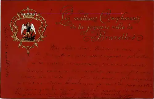 Bruxelles - Prägekarte -35504