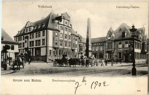 Gruss aus Mainz - Neubrunnenplatz -34594