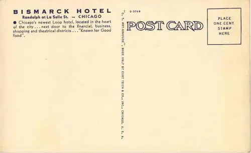 Chicago - Bismarck Hotel -35486