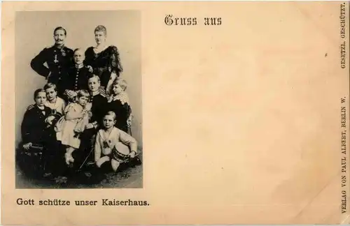 Wilhelm II - Gottschütze unser Kaiserhaus -35574