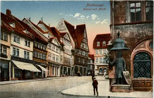 Nordhausen - Roland und Markt -300878