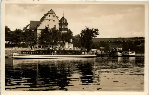 Saalburg Bleiloch-Saaletalsperre-Schiffahrt am HO-Hotel Kranich -300456