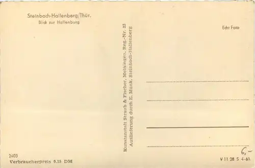 Steinbach-Hallenberg/Thür. - Blick zur Hallenburg -300696