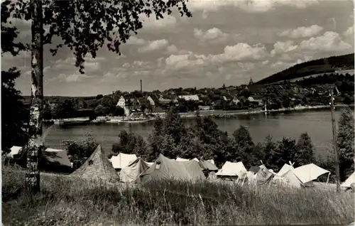 Saalburg - Am Stausee der Bleiloch-Salletalsperre - Zeltplatz am Saalburger Bad -300502