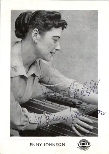 Jenny Johnson mit Autogramm -202592