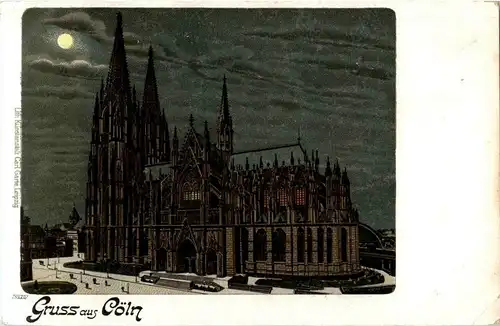 Gruss aus Köln - Litho -34486