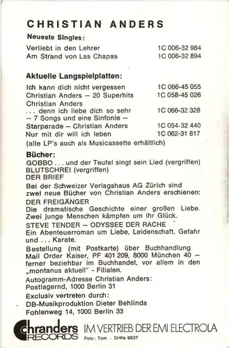 Christian Anders mit autogramm -202646
