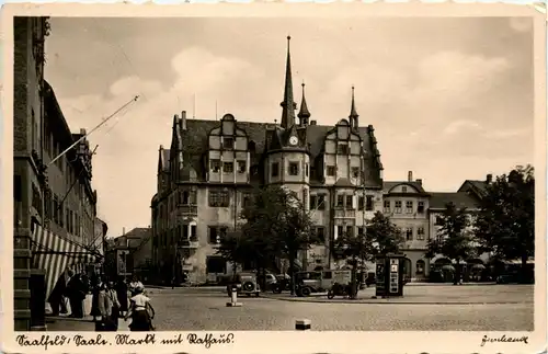 Saalfeld/Saale - Markt mit Rathaus -300948