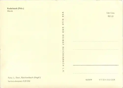 Rudolstadt/Thür. - Markt -300992