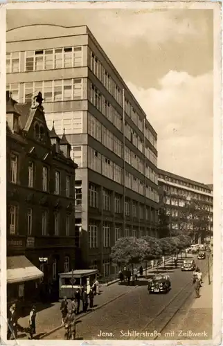 Jena - Schillerstrasse mit Zeisswerk -301502