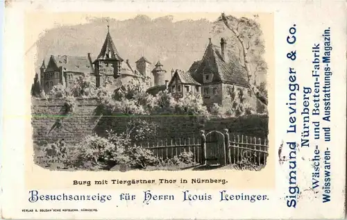 Nürnberg - Tiergärtner thor - Werbekarte -36184