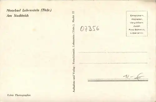 Lobenstein/Thür. - Am Stadtteich -301756