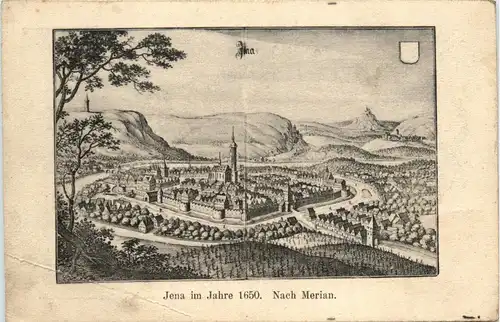 Jena - Im Jahre 1650. Nach Merian -301116