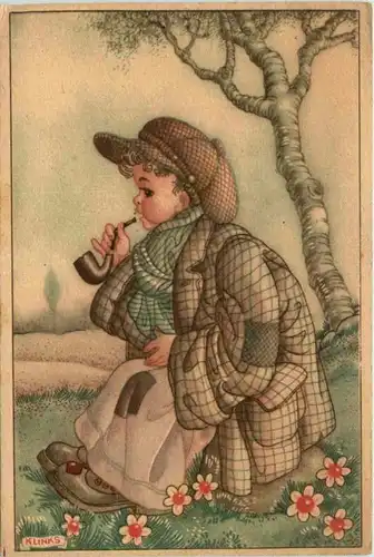 Kind mit Pfeiffe -203222