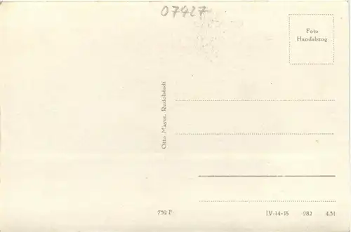 Schwarzburg/Thür.Wald - Weisser Hirsch -301722