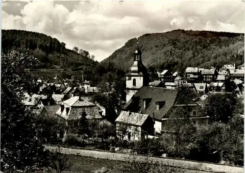 Zella-Mehlis/Thür. - Mehlis mit Reissiger Stein -302212