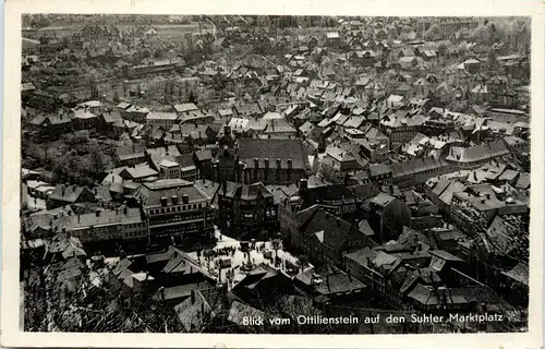 Suhl/Thür. - Blick vom Ottilienstein auf den Suhler Marktplatz -302298