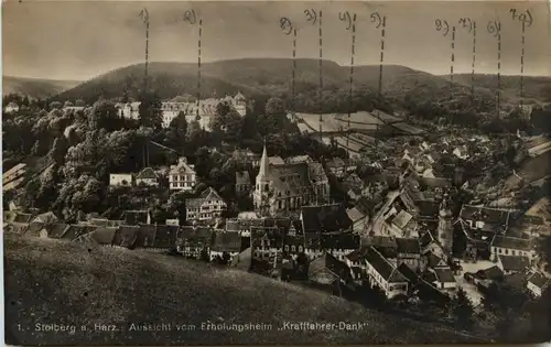 Stolberg/Harz - Aussicht vom Erholungsheim Kraftfahrer-Dank -301986