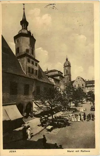 Jena - Markt mit Rathaus -301034