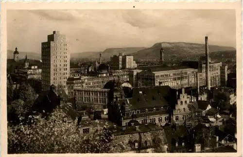 Jena - Zeifswerke, Hochhausneubau , Blick a.den Jenzig -301134