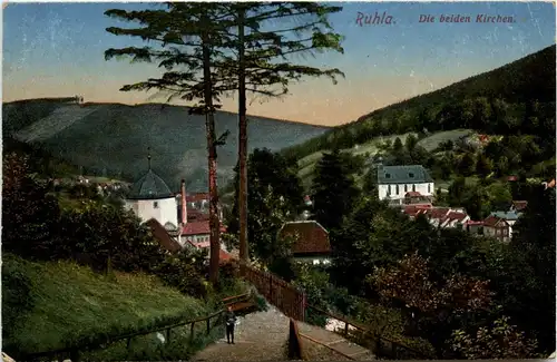 Ruhla/Thür. - Die beiden Kirchen -301794