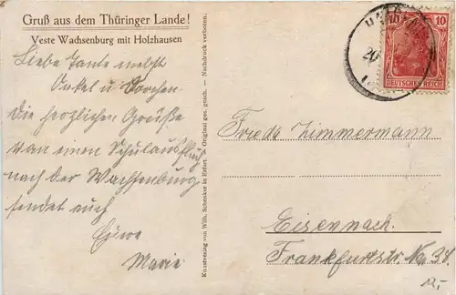 Veste Wachsenburg/Thür. - mit Holzhausen -301832