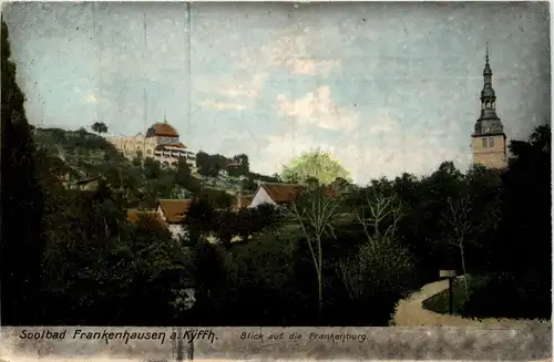 Kyffhäuser/Thür. - Solbad Frankenhausen - Blick auf die Frankenburg -301942