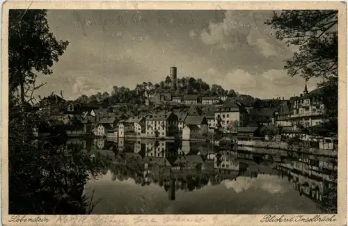 Lobenstein/Thür. - Blick mit Inselbrücke -301754