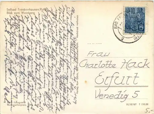 Kyffhäuser/Thür. - Solbad Frankenhausen - Blick zum Weinberg -301910