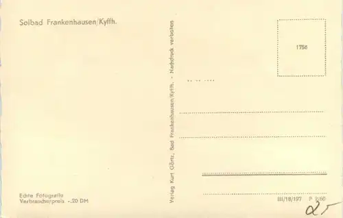 Kyffhäuser/Thür. - Solbad Frankenhausen -303078