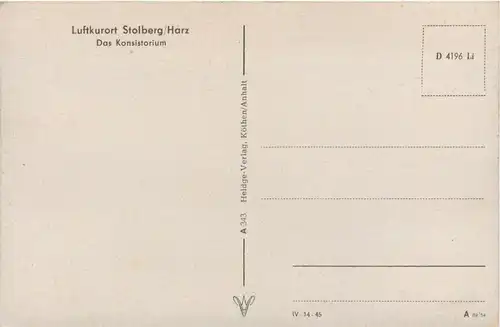 Stolberg/Harz - Das Konsortium -302784