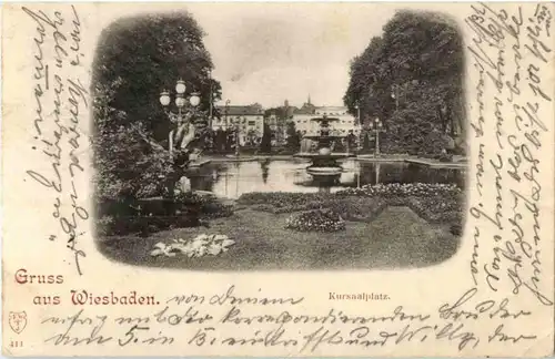 Gruss aus Wiesbaden - Kursaalplatz -89698