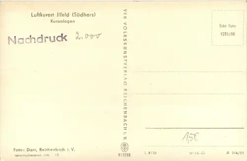 Nordhausen - Luftkurort Ilfeld - Kuranlagen -300886