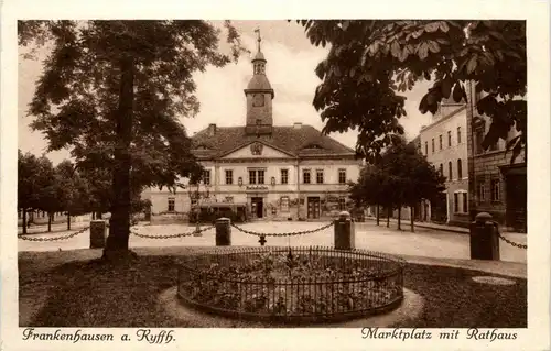 Solbad Frankenhausen/Kyffh. - Marktplatz mit Rathaus -302626