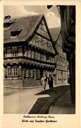Stolberg/Harz . Blick auf Kupfers Gasthaus -302714