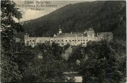 Stubenberg/Steiermark - Schloss Herbertstein, Ostansicht -304444