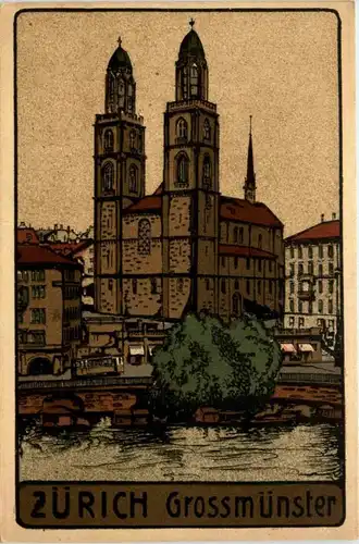 Zürich - Grossmünster -204490