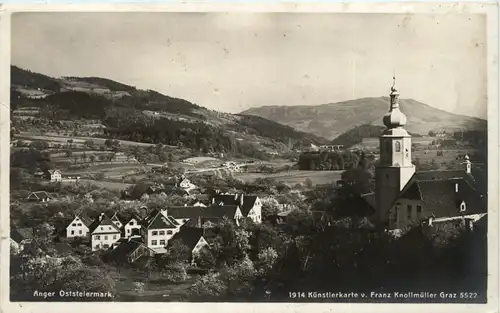 Anger - Oststeiermark - Künstlerkarte v.Franz Knollmüller Graz -303234